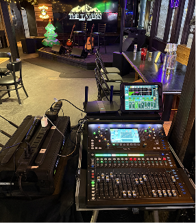 Rectangle 31 corporate event production setup in aspen